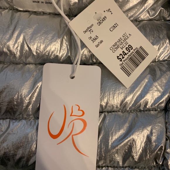 Girls Bomber jacket silver for kids - Picture 3 of 3